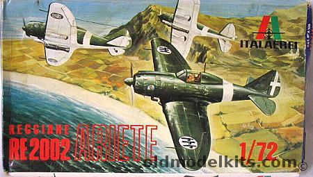 Italaerei 1/72 Reggiane RE-2002 Ariete - Two Italian Air Force or Luftwaffe  Bagged, 105 plastic model kit
